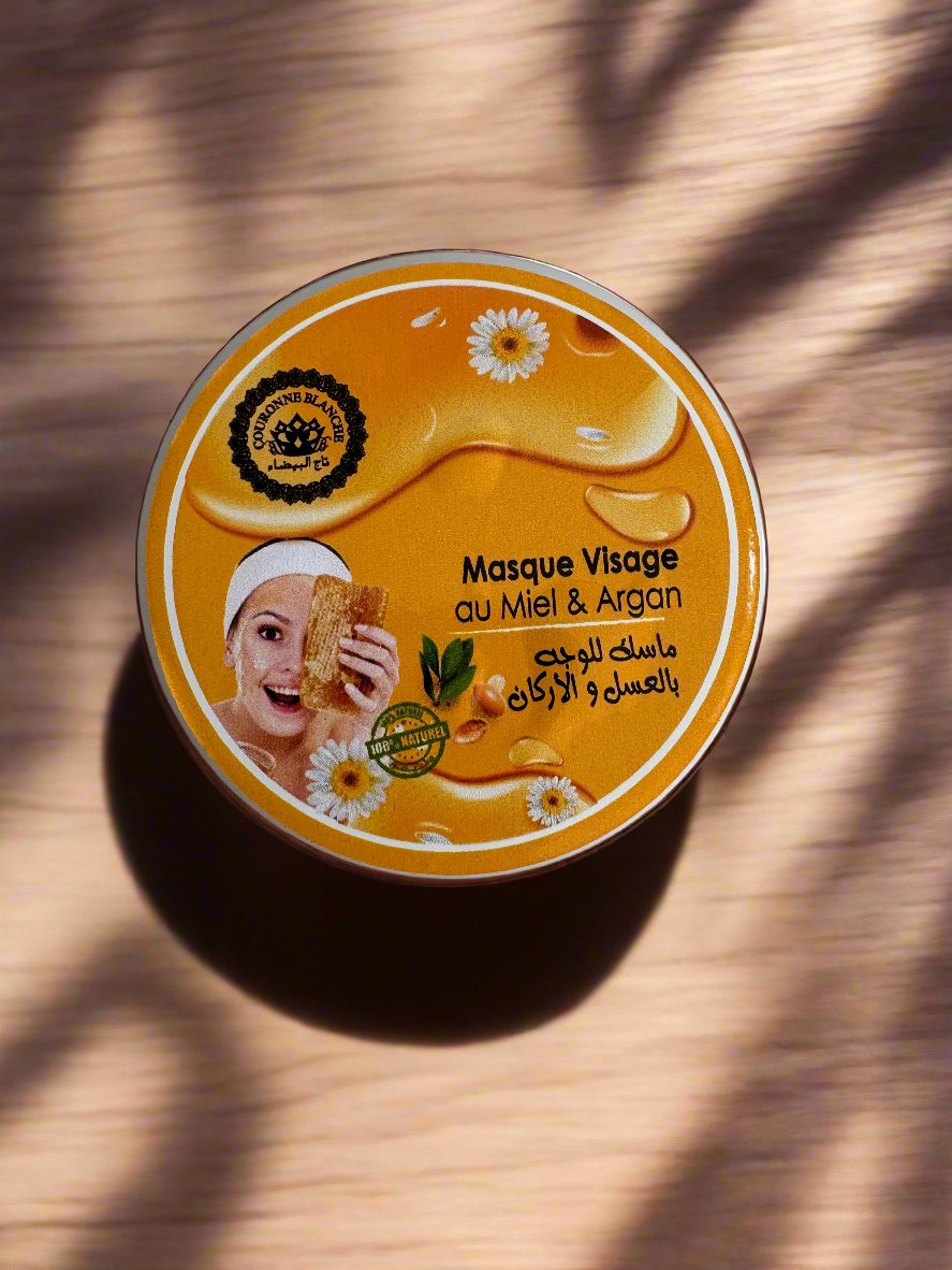 Masque visage à l'argan et au miel bio