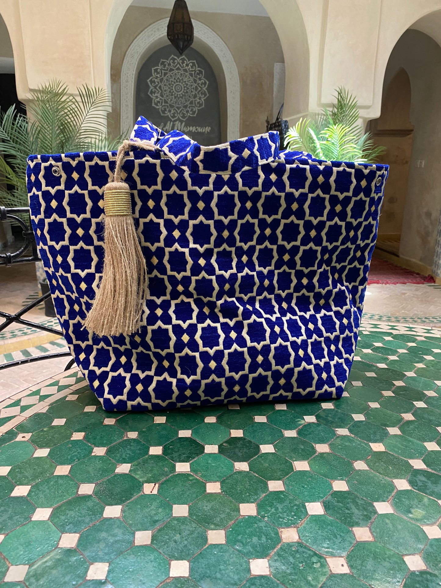 A Classy Velvet Tote